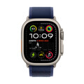 Apple Watch Ultra 2 GPS + Cellular, 49 mm Titangehäuse Natur, Trail Loop Blau – M/L