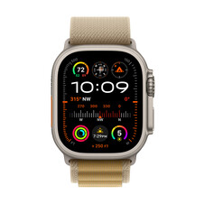 Sie sehen das Produktbild 02 von Apple Watch Ultra 2 GPS + Cellular, 49 mm Titangehäuse Natur, Alpine Loop Mandel – Medium Apple Watch Ultra 2 GPS + Cellular, 49 mm Titangehäuse Natur, Alpine Loop Mandel – Medium