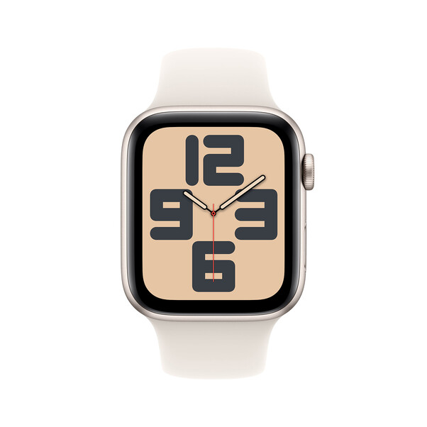 Sie sehen das Produktbild 02 von Apple Watch SE GPS, Aluminium polarstern, 44mm mit Sportarmband, polarstern - M/L> Apple Watch SE GPS, Aluminium polarstern, 44mm mit Sportarmband, polarstern - M/L>
