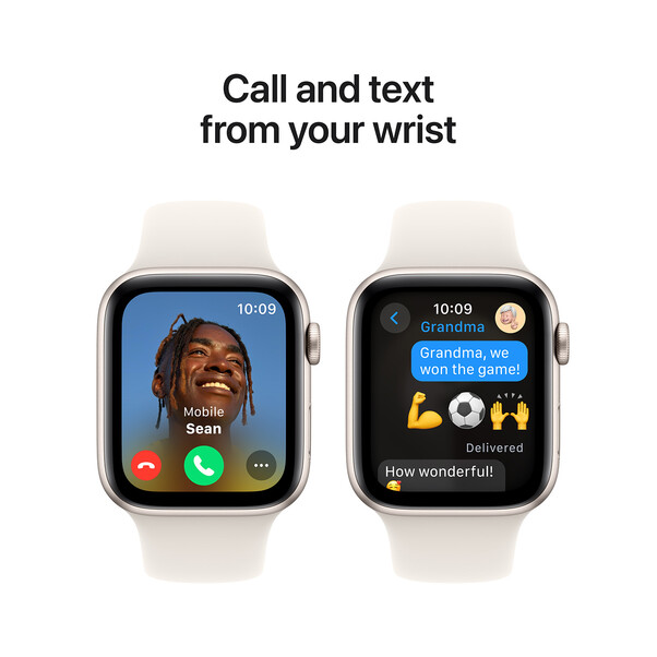 Sie sehen das Produktbild 04 von Apple Watch SE GPS, Aluminium polarstern, 44mm mit Sportarmband, polarstern - M/L> Apple Watch SE GPS, Aluminium polarstern, 44mm mit Sportarmband, polarstern - M/L>
