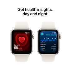 Sie sehen das Produktbild 05 von Apple Watch SE GPS, Aluminium polarstern, 44mm mit Sportarmband, polarstern - M/L> Apple Watch SE GPS, Aluminium polarstern, 44mm mit Sportarmband, polarstern - M/L>