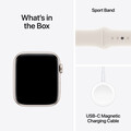 Sie sehen das Produktbild 07 von Apple Watch SE GPS, Aluminium polarstern, 44mm mit Sportarmband, polarstern - M/L> Apple Watch SE GPS, Aluminium polarstern, 44mm mit Sportarmband, polarstern - M/L>