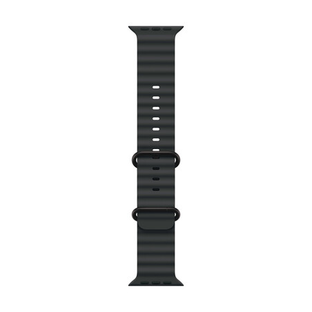 Sie sehen das Produktbild 01 von Apple Watch 49mm Ocean-Armband, schwarz - Gehäusefarbe natur Apple Watch 49mm Ocean-Armband, schwarz - Gehäusefarbe natur