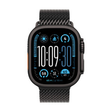 Sie sehen das Produktbild 02 von Apple Watch 49mm Milanaise Armband, Titan schwarz - small Apple Watch 49mm Milanaise Armband, Titan schwarz - small