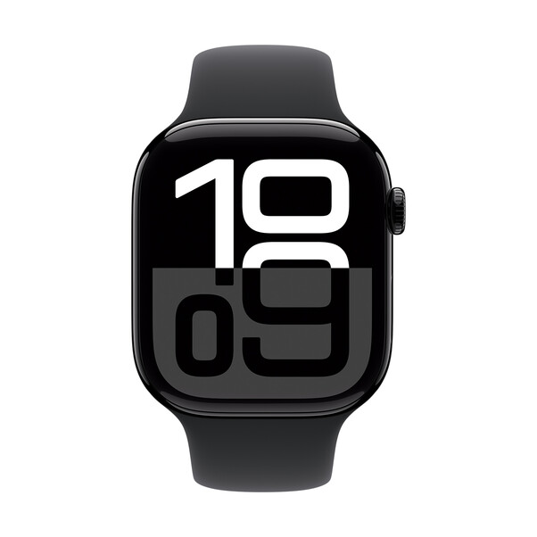 Sie sehen das Produktbild 03 von Apple Watch 46mm Sportarmband, schwarz - M/L Apple Watch 46mm Sportarmband, schwarz - M/L