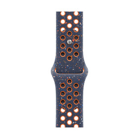 Apple Watch 46mm Nike Sportarmband, blue flame - S/M