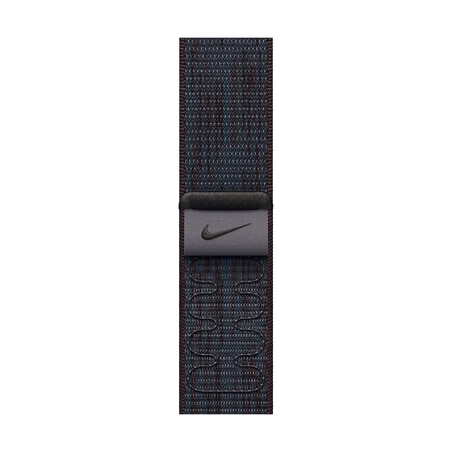 Sie sehen das Produktbild 01 von Apple Watch 46mm Nike Sport Loop, schwarz/blau Apple Watch 46mm Nike Sport Loop, schwarz/blau
