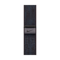 Sie sehen das Produktbild 01 von Apple Watch 46mm Nike Sport Loop, schwarz/blau Apple Watch 46mm Nike Sport Loop, schwarz/blau