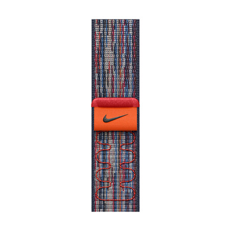 46 mm Nike Sport Loop Blau/Rot