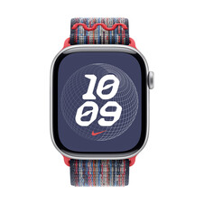 Sie sehen das Produktbild 05 von Apple Watch 46mm Nike Sport Loop, blau/rot Apple Watch 46mm Nike Sport Loop, blau/rot