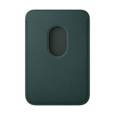 Sie sehen das Produktbild 02 von Apple iPhone Feingewebe Wallet mit MagSafe, dunkelgrün Apple iPhone Feingewebe Wallet mit MagSafe, dunkelgrün