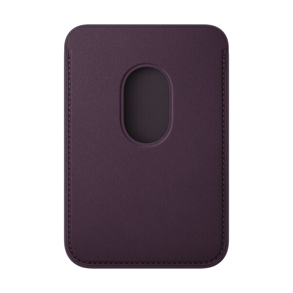 Sie sehen das Produktbild 02 von iPhone Feingewebe Wallet mit MagSafe – Brombeere iPhone Feingewebe Wallet mit MagSafe – Brombeere