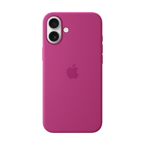 iPhone 16 Plus Silikon Case mit MagSafe – Fuchsia