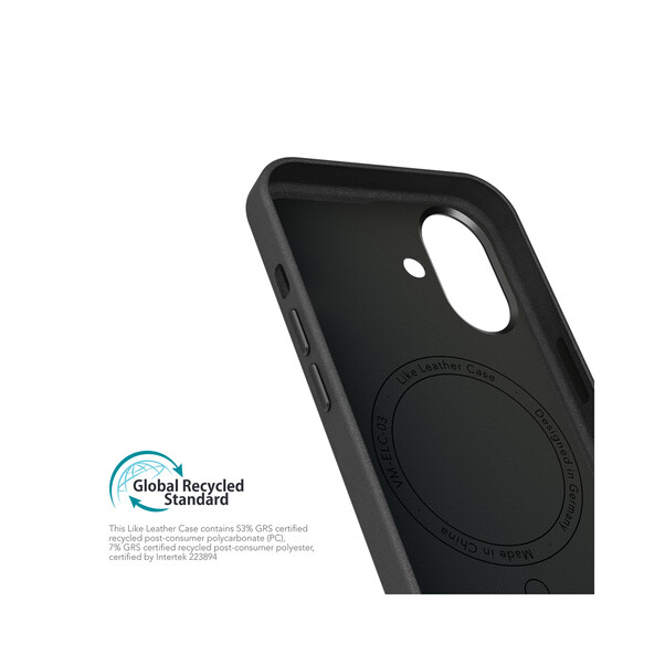 Sie sehen das Produktbild 04 von Vonmählen Kunstleder-Case für iPhone 16 Plus, schwarz Vonmählen Kunstleder-Case für iPhone 16 Plus, schwarz