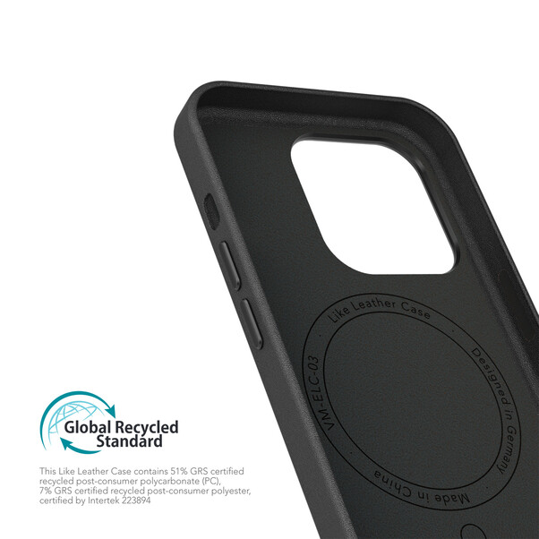 Sie sehen das Produktbild 04 von Vonmählen Kunstleder-Case für iPhone 16 Pro, schwarz Vonmählen Kunstleder-Case für iPhone 16 Pro, schwarz