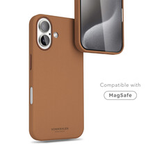 Sie sehen das Produktbild 03 von Vonmählen Kunstleder-Case für iPhone 16, braun Vonmählen Kunstleder-Case für iPhone 16, braun