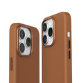 Sie sehen das Produktbild 02 von Vonmählen Kunstleder-Case für iPhone 16 Pro, braun Vonmählen Kunstleder-Case für iPhone 16 Pro, braun