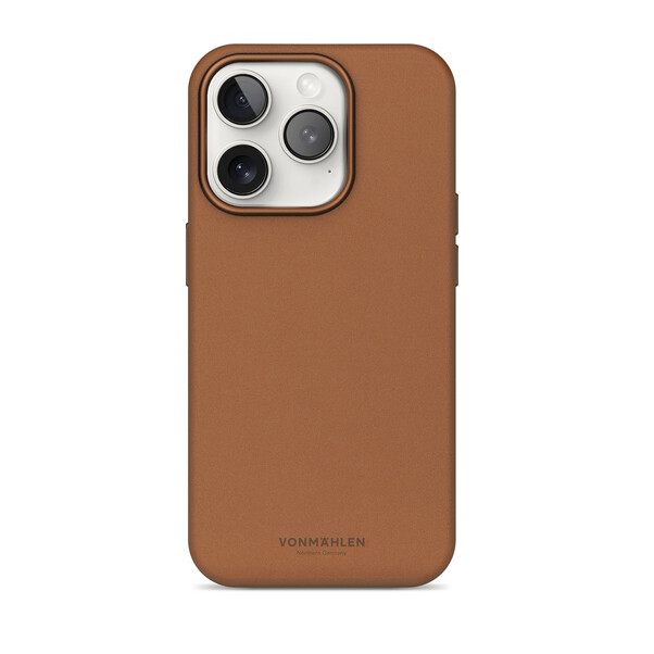 Sie sehen das Produktbild 01 von Vonmählen Kunstleder-Case für iPhone 16 Pro Max, braun Vonmählen Kunstleder-Case für iPhone 16 Pro Max, braun