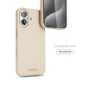Sie sehen das Produktbild 03 von Vonmählen Kunstleder-Case für iPhone 16 Plus, beige Vonmählen Kunstleder-Case für iPhone 16 Plus, beige