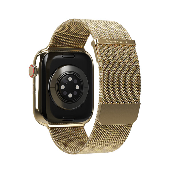 Sie sehen das Produktbild 03 von Vonmählen Milanese-Armband 2 für Apple Watch 42/44/45/49 mm, gold Vonmählen Milanese-Armband 2 für Apple Watch 42/44/45/49 mm, gold