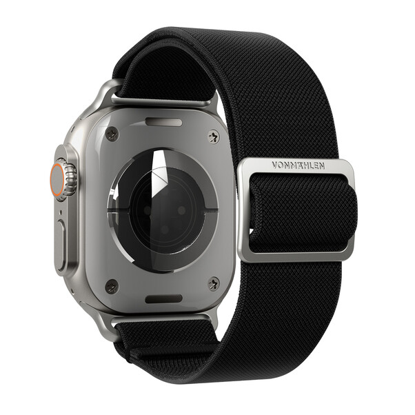 Sie sehen das Produktbild 03 von Vonmählen Classic Nylon-Armband für Apple Watch 42/44/45/49 mm, schwarz Vonmählen Classic Nylon-Armband für Apple Watch 42/44/45/49 mm, schwarz