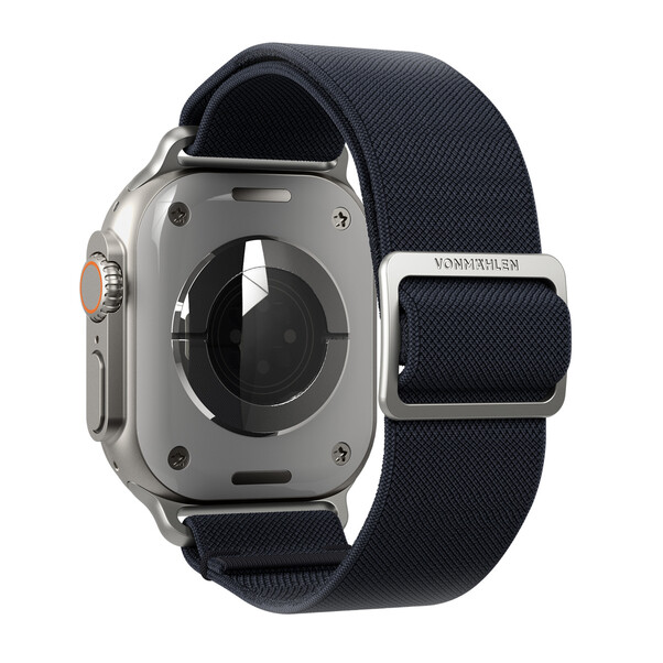 Sie sehen das Produktbild 03 von Vonmählen Classic Nylon-Armband für Apple Watch 42/44/45/49 mm, dunkelblau Vonmählen Classic Nylon-Armband für Apple Watch 42/44/45/49 mm, dunkelblau