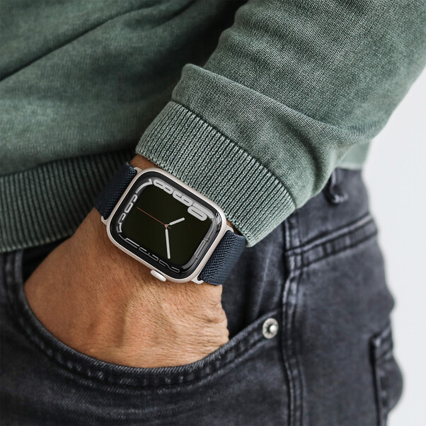 Sie sehen das Produktbild 04 von Vonmählen Classic Nylon-Armband für Apple Watch 42/44/45/49 mm, dunkelblau Vonmählen Classic Nylon-Armband für Apple Watch 42/44/45/49 mm, dunkelblau