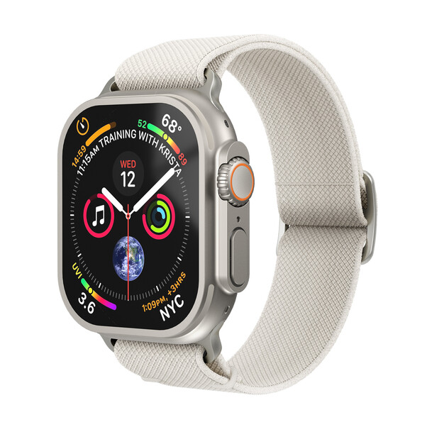Sie sehen das Produktbild 02 von Vonmählen Classic Nylon-Armband für Apple Watch 42/44/45/49 mm, beige Vonmählen Classic Nylon-Armband für Apple Watch 42/44/45/49 mm, beige