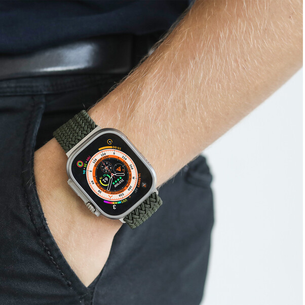 Sie sehen das Produktbild 04 von Vonmählen Woven-Armband für Apple Watch 42/44/45/49 mm, olivgrün Vonmählen Woven-Armband für Apple Watch 42/44/45/49 mm, olivgrün