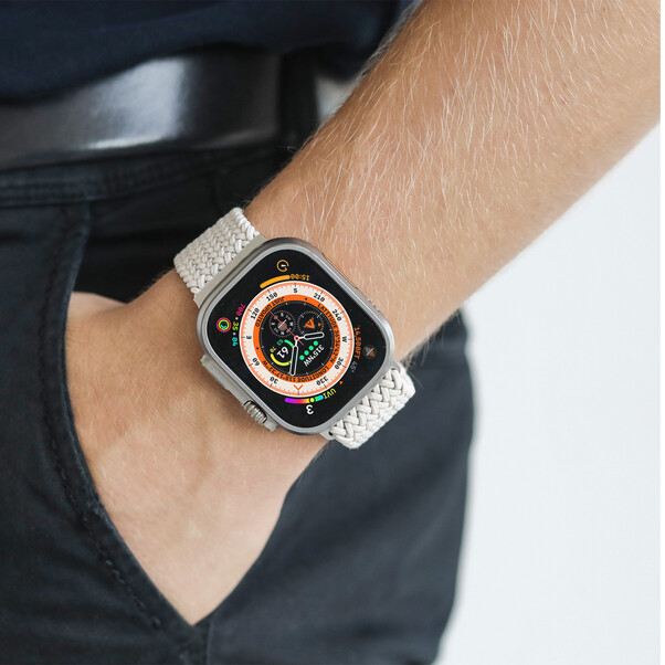 Sie sehen das Produktbild 04 von Vonmählen Woven-Armband für Apple Watch 42/44/45/49 mm, beige Vonmählen Woven-Armband für Apple Watch 42/44/45/49 mm, beige