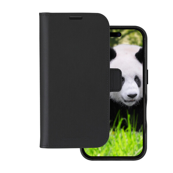 Sie sehen das Produktbild 01 von dbramante Lynge 2in1 Leder-Case mit MagSafe für iPhone 16 Plus, schwarz dbramante Lynge 2in1 Leder-Case mit MagSafe für iPhone 16 Plus, schwarz