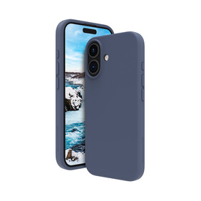 dbramante Monaco Silikoncase mit MagSafe für iPhone 16, blau &amp;gt;