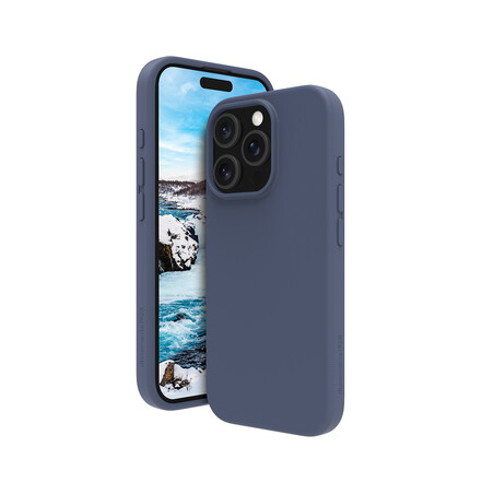 Sie sehen das Produktbild 01 von dbramante Monaco Silikoncase mit MagSafe für iPhone 16 Pro, blau dbramante Monaco Silikoncase mit MagSafe für iPhone 16 Pro, blau