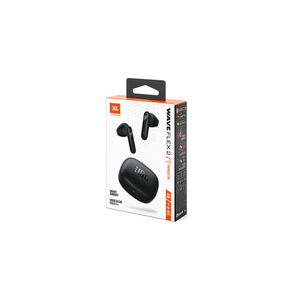 Sie sehen das Produktbild 04 von JBL Wave Flex 2 kabelloser In-Ear Kopfhörer, schwarz JBL Wave Flex 2 kabelloser In-Ear Kopfhörer, schwarz