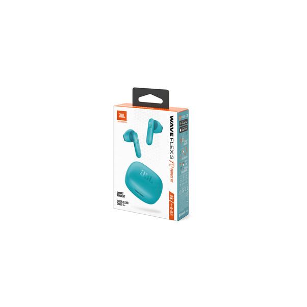 Sie sehen das Produktbild 04 von JBL Wave Flex 2 kabelloser In-Ear Kopfhörer, blau JBL Wave Flex 2 kabelloser In-Ear Kopfhörer, blau