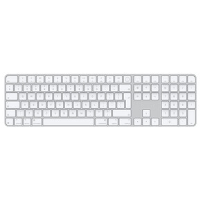 Magic Keyboard mit Touch ID und Ziffern­block für Mac Modelle mit Apple Chip Chip – Englisch (International) – Weiße Tasten