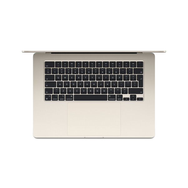 Sie sehen das Produktbild 02 von MacBook Air 15" mit M3 Chip, 8-Core CPU und 10-Core GPU, 16GB, 256GB SSD, polarstern> MacBook Air 15" mit M3 Chip, 8-Core CPU und 10-Core GPU, 16GB, 256GB SSD, polarstern>