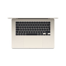 Sie sehen das Produktbild 02 von MacBook Air 15" mit M3 Chip, 8-Core CPU und 10-Core GPU, 16GB, 256GB SSD, polarstern> MacBook Air 15" mit M3 Chip, 8-Core CPU und 10-Core GPU, 16GB, 256GB SSD, polarstern>