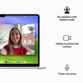 Sie sehen das Produktbild 06 von MacBook Air 15" mit M3 Chip, 8-Core CPU und 10-Core GPU, 16GB, 256GB SSD, polarstern> MacBook Air 15" mit M3 Chip, 8-Core CPU und 10-Core GPU, 16GB, 256GB SSD, polarstern>