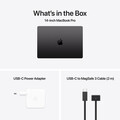 MacBook Pro 14" mit M4 Chip, 10-Core CPU und 10-Core GPU, 16GB, 512GB SSD, space schwarz>