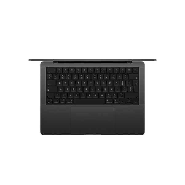 MacBook Pro 14" mit M4 Chip, 10-Core CPU und 10-Core GPU, 16GB, 1TB SSD, space schwarz>