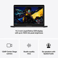 MacBook Pro 14" mit M4 Chip, 10-Core CPU und 10-Core GPU, 16GB, 1TB SSD, space schwarz>