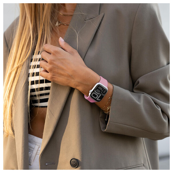 Sie sehen das Produktbild 04 von Vonmählen Classic 2 Silikonarmband für Apple Watch 42/44/45/49 mm, rosa Vonmählen Classic 2 Silikonarmband für Apple Watch 42/44/45/49 mm, rosa