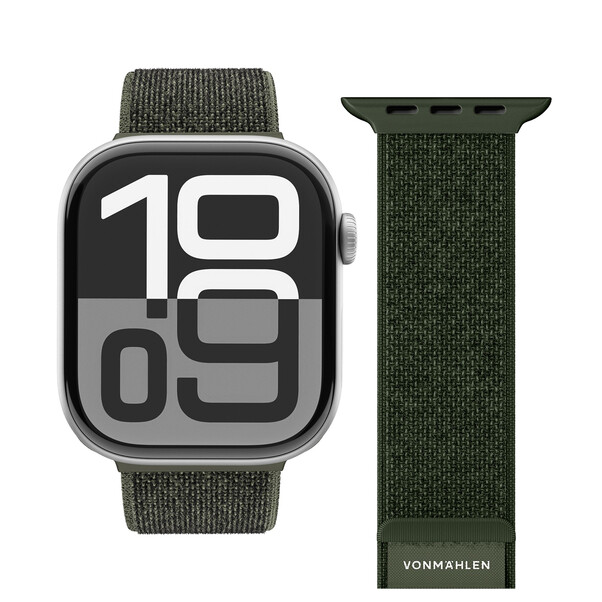 Sie sehen das Produktbild 01 von Vonmählen Sport-Armband 2 für Apple Watch 38/40/41 mm, olivgrün Vonmählen Sport-Armband 2 für Apple Watch 38/40/41 mm, olivgrün