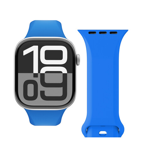 Sie sehen das Produktbild 01 von Vonmählen Classic 2 Silikonarmband für Apple Watch (38 / 40 / 41 mm), blau Vonmählen Classic 2 Silikonarmband für Apple Watch (38 / 40 / 41 mm), blau