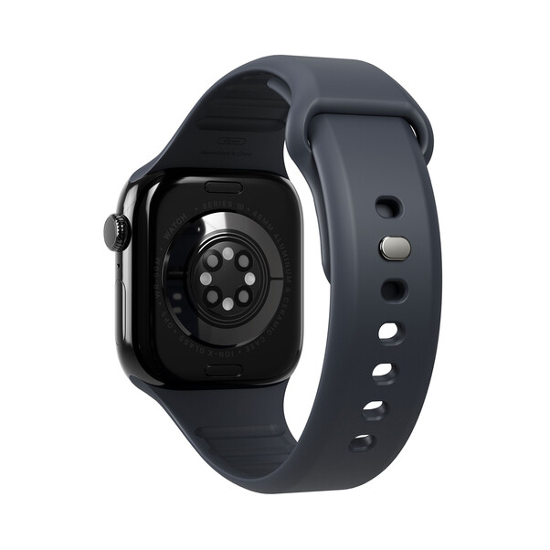 Sie sehen das Produktbild 03 von Vonmählen Classic 2 Silikonarmband für Apple Watch (42 / 44 / 45 / 49 mm), dunkelblau Vonmählen Classic 2 Silikonarmband für Apple Watch (42 / 44 / 45 / 49 mm), dunkelblau