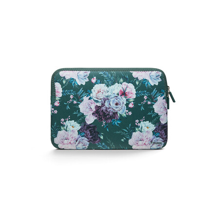 Trunk Neopren Sleeve für MacBook Air (2022/2024) 13", Green Flower