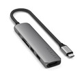 Sie sehen das Produktbild 03 von Satechi USB-C 6-in 1 Slim Multiport Adapter 4K, space grau Satechi USB-C 6-in 1 Slim Multiport Adapter 4K, space grau
