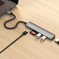Sie sehen das Produktbild 06 von Satechi USB-C 6-in 1 Slim Multiport Adapter 4K, space grau Satechi USB-C 6-in 1 Slim Multiport Adapter 4K, space grau