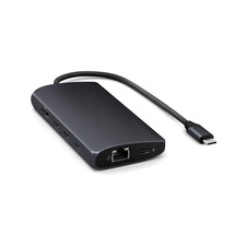 Sie sehen das Produktbild 02 von Satechi USB-C Multiport Adapter 8K mit Ethernet V3, schwarz Satechi USB-C Multiport Adapter 8K mit Ethernet V3, schwarz